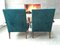 Art Deco Bentwood Seating Group in Blue Velvet by Jindřich Halabala 5