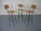 Rattan Bar Stools, 1960s, Set of 3, Image 3