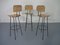 Rattan Bar Stools, 1960s, Set of 3, Image 10