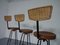 Rotatable Rattan Barstools, 1960s, Set of 3 5