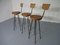 Rotatable Rattan Barstools, 1960s, Set of 3 8