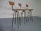 Rotatable Rattan Barstools, 1960s, Set of 3 2