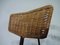 Rotatable Rattan Barstools, 1960s, Set of 3, Image 11