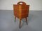 German Teak Sewing Box, 1950s, Image 7