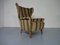 Wingback Chair & Ottoman, 1950s, Set of 2, Image 2