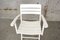 Klappbare Vintage Gartenstühle aus Weiß Lackiertem Holz von Herlag, 2er Set 12