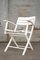 Klappbare Vintage Gartenstühle aus Weiß Lackiertem Holz von Herlag, 2er Set 1