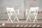 Vintage Folding Garden Chairs in White Lacquered Wood from Herlag, Set of 2, Image 4