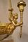 Antiker Kronleuchter aus Vergoldeter Bronze mit Engelchen im Louis XVI Stil 8