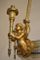 Antiker Kronleuchter aus Vergoldeter Bronze mit Engelchen im Louis XVI Stil 11