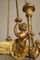 Antiker Kronleuchter aus Vergoldeter Bronze mit Engelchen im Louis XVI Stil 12