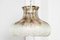 Große Vintage Hängelampe aus Muranoglas in Blumenkranz-Optik von Carlo Nason für Mazzega 1
