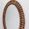 Italian Rattan Wall Mirror, 1960s, Image 3