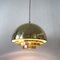 Mid-Century Modern Brass Dome Pendant Lamp from Vereinigte Werkstätten, Image 5