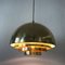 Mid-Century Modern Brass Dome Pendant Lamp from Vereinigte Werkstätten 8