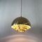 Mid-Century Modern Brass Dome Pendant Lamp from Vereinigte Werkstätten, Image 6