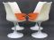 Mid-Century Space Age German White Plastic Dining Chairs from Tamburin, 1970s, Set of 4 4