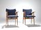 Mid-Century French Compass Armchairs by Roger Landault, 1950s 3