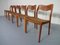 Model 71 Oak Dining Chairs by Niels O. Møller for J.L. Møllers, 1950s, Set of 6 1