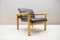 Grupo de asientos System Zwo vintage de cuero y madera de Flötotto, Imagen 41