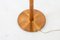Lámpara de pie Mid-Century de cuero y cobre de Jo Hammerborg para Fog & Morup, Imagen 3