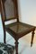 Antique Art Nouveau Basketwork Chair with Pillow 10