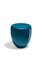 Table d'Appoint ou Tabouret en Bleu Paon par Reda Amalou 1