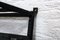 Vintage Wrought Iron Art Deco-Style Coat Rack with Beveled Mirror 8