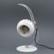 Weiße Eyeball Schreibtischlampe, 1960er 6