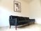 Vintage Danish 4-Seater Black Leather Sofa, 1960s 2