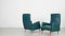 Fauteuils en Skaï Vert Foncé, 1950s, Set de 2 2