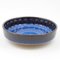 Blau Glasierte Keramik Obstschale von Soholm Stentoj, 1960er 1
