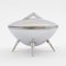 Space Age UFO Silver-Plated Sugar Bowl, 1960s 2