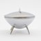 Space Age UFO Silver-Plated Sugar Bowl, 1960s 3