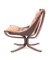 Leather Falcon Chair by Sigurd Resell for Vatne, 1970s 6