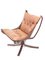 Leather Falcon Chair by Sigurd Resell for Vatne, 1970s 5