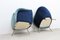 Mid-Century Italian 2-Toned Velvet Armchairs, Set of 2 8