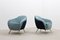 Mid-Century Italian 2-Toned Velvet Armchairs, Set of 2, Image 2