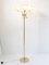 Space Age Italian Golden & Brushed Steel Floor Lamp, 1970s, Image 3