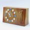 Brown Ceramic Mantel Clock, 1970s 3