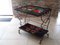 Mid-Century Bar Cart with Vallauris Tiles, 1950s 9