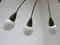 Lámpara de techo italiana de latón de 12 brazos, años 50, Imagen 7