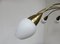 Italian 12-Arm Ceiling Lamp in Brass, 1950s, Image 6