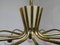 Italian 12-Arm Ceiling Lamp in Brass, 1950s 11