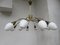 Lampada da soffitto a 12 braccia in ottone, Italia, anni '50, Immagine 2