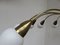 Italian 12-Arm Ceiling Lamp in Brass, 1950s, Image 8