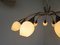 Lampada da soffitto a 12 braccia in ottone, Italia, anni '50, Immagine 19