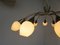 Lámpara de techo italiana de latón de 12 brazos, años 50, Imagen 19