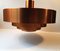 Mid-Century Danish Copper Roulet Pendant Lamp by Jo Hammerborg for Fog & Mørup, 1963 5