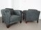 Art Deco Leather Club Chairs, 1920s, Set of 2 4